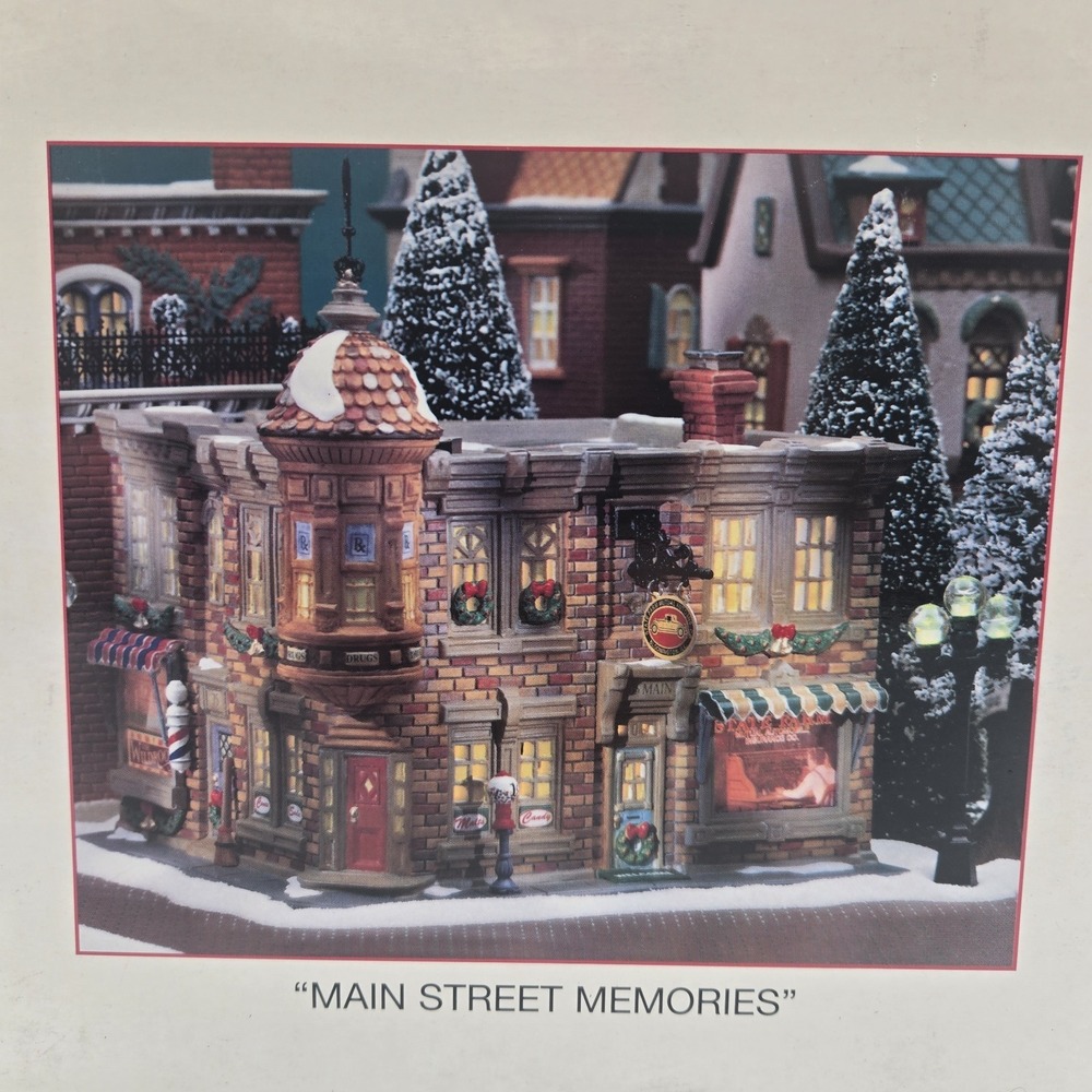 Dept 56 Main Street Memories Profiles Xmas Village State Farm 75th Anniversary